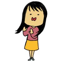 嫌がる女性のフリーイラスト 嫌がる女性のフリーイラスト