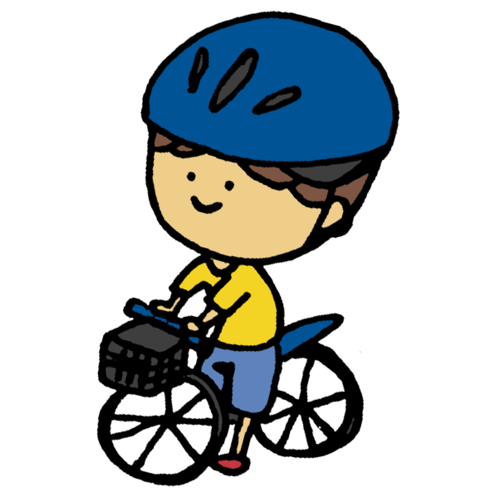 自転車に乗る男の子のフリーイラスト フリーイラスト クラシック フリクラ