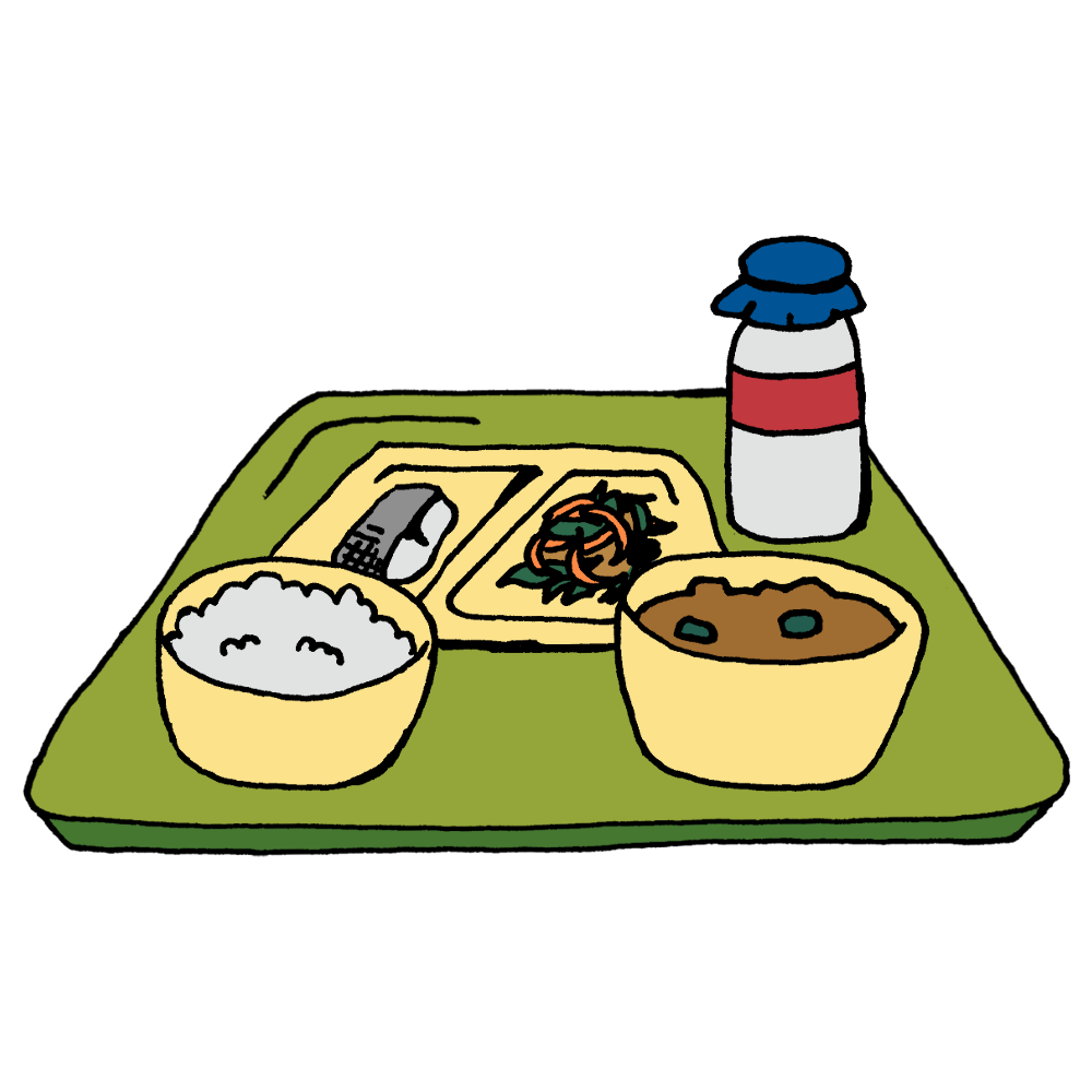 給食のフリーイラスト