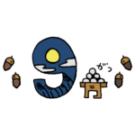 9月の文字のフリーイラスト