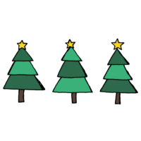手書き風,木,もみ,植物,イベント,クリスマス,星,オーナメント,3本,christmas,Xmas