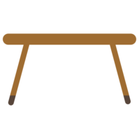 低めのテーブルのフリーイラスト
