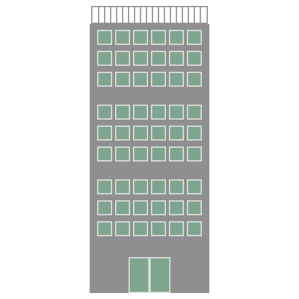 高い建物のビルのフリーイラスト