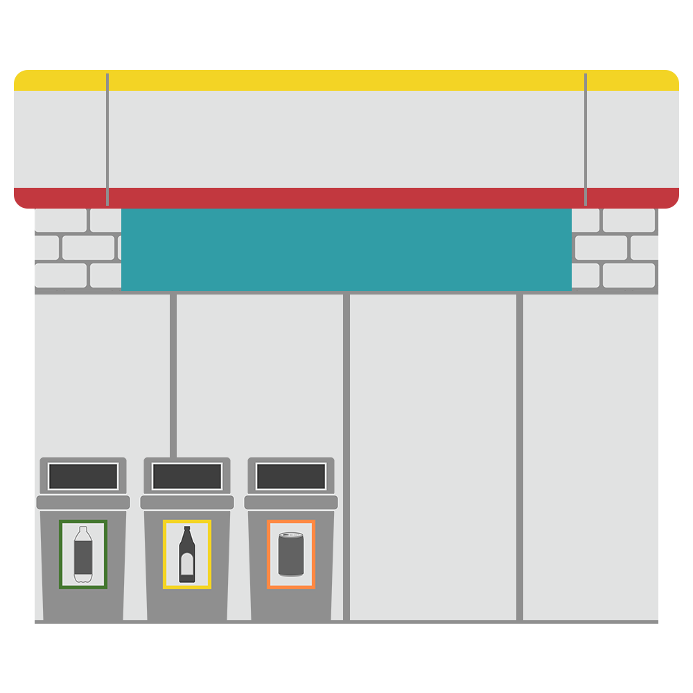 コンビニエンスストアのフリーイラスト