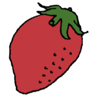 イチゴ,苺,いちご,手書き風,甘い,野菜,フルーツ,果物,食べる,食べ物,赤い,手書き風